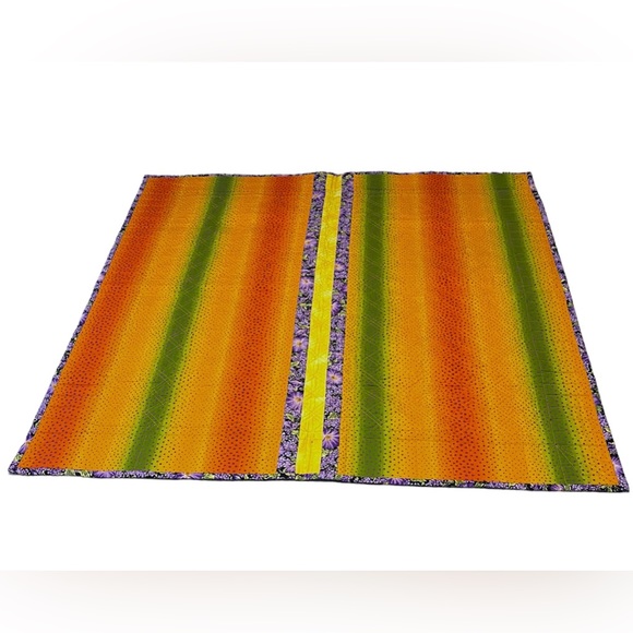 One of a Kind Handmade Wall Hanging, Lap Quilt, Baby Quilt, Table Top 42”x40” - Picture 6 of 11